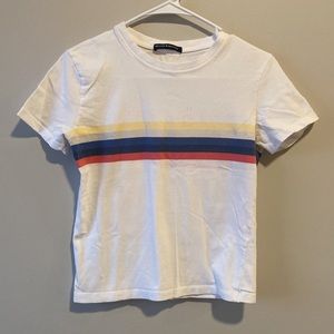 Brandy Melville Women’s Rainbow Stripe Tee